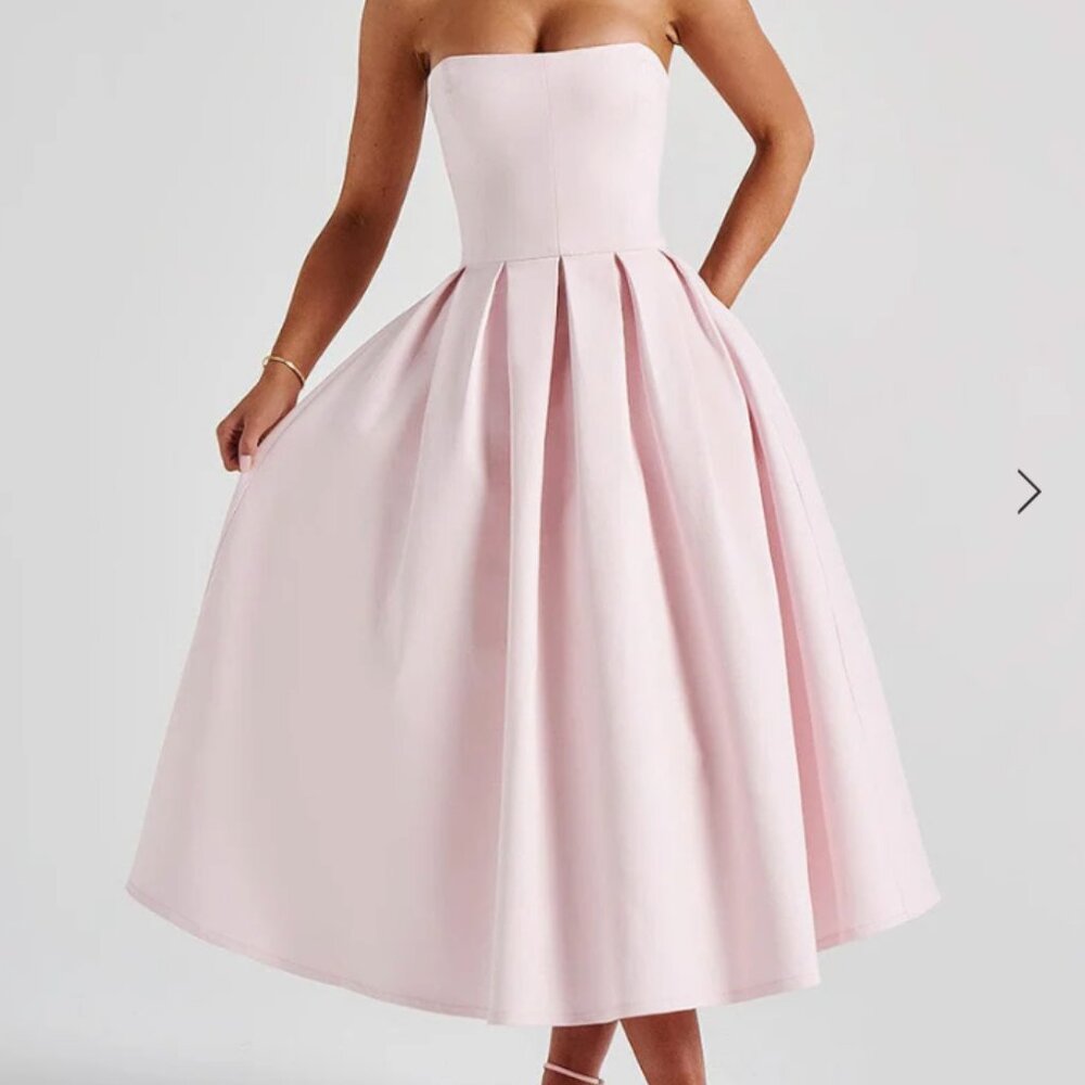 Babyboo Edith Midi Dress - Blush